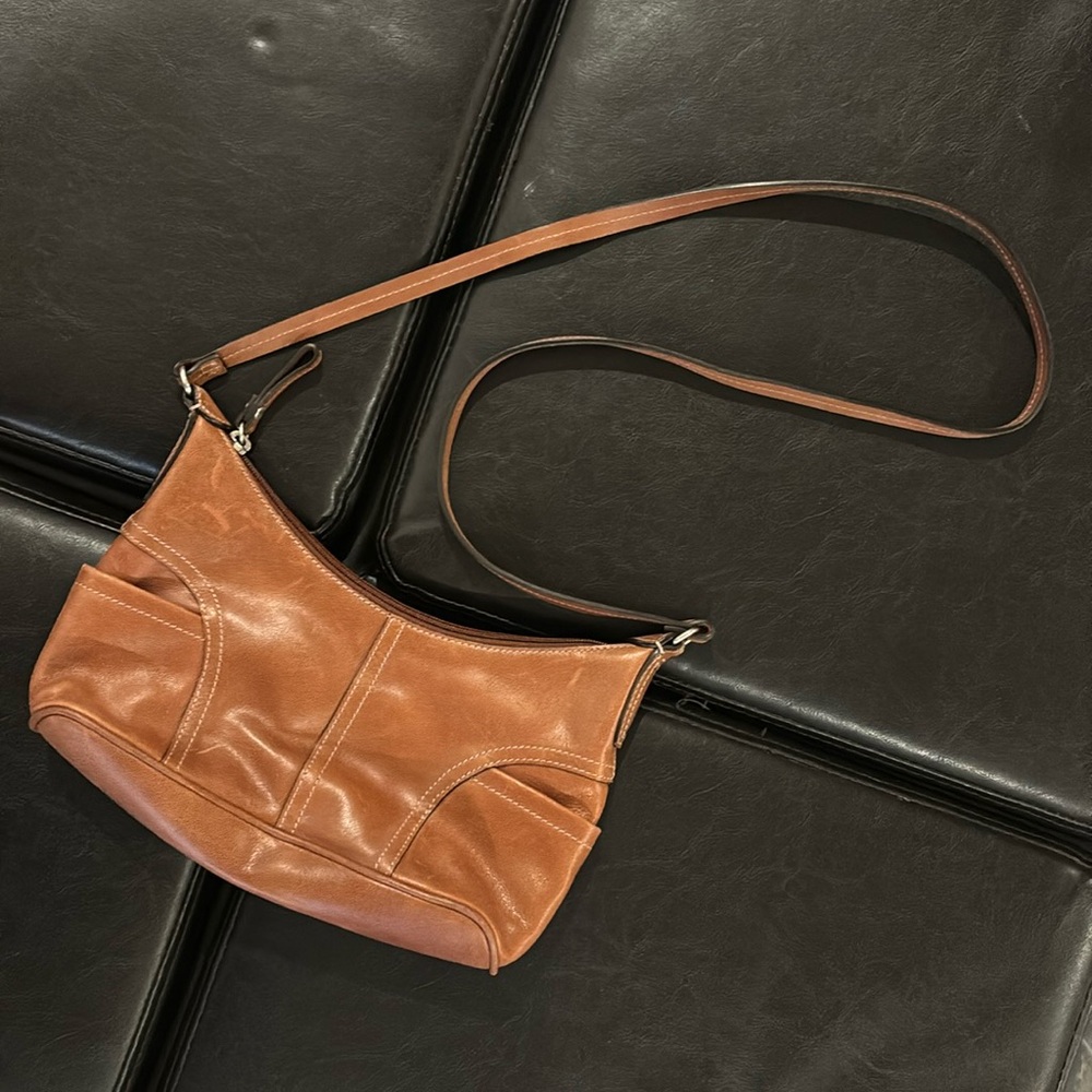 Leather Fossil small crossbody